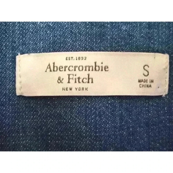 ABERCROMBIE & FITCH Denim Shorts Romper Woman's Size Small Festivals Summercore - Picture 5 of 11